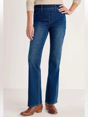 Soft Surroundings Pull-On Bootcut Stretch Comfort Jeans size PXL